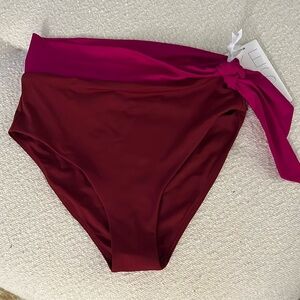 ATHLETA X Alicia Keys high waisted 2 tone bathing suit bottom